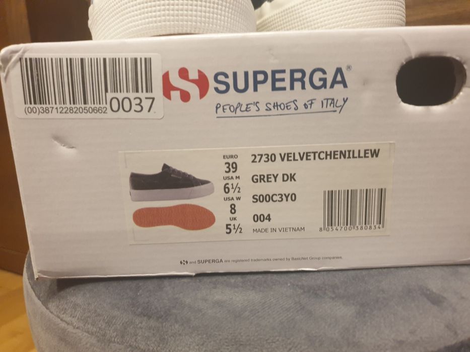 SUPERGA tenisówki r. 39 na platformie