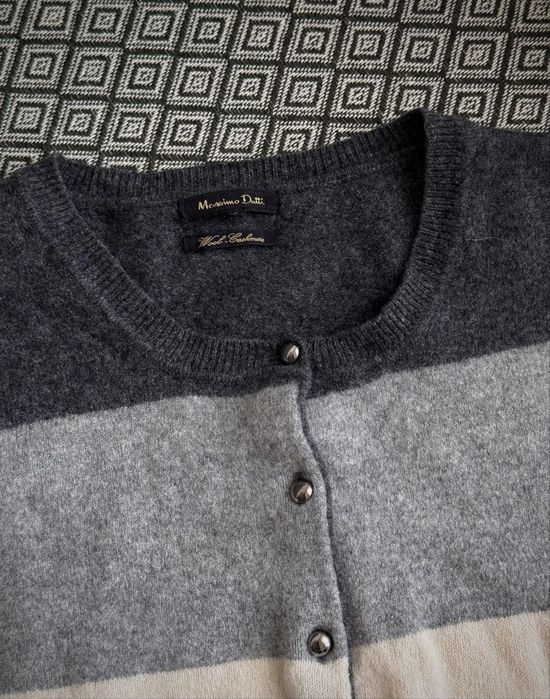 Кардиган / кофта Massimo Dutti Wool-Cashmere Grey Beige | розмір XS/S (Кофта вовна та кашемір)