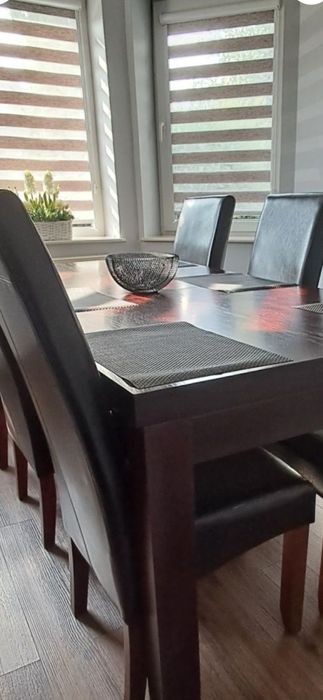 Stół duży ciemny brąz