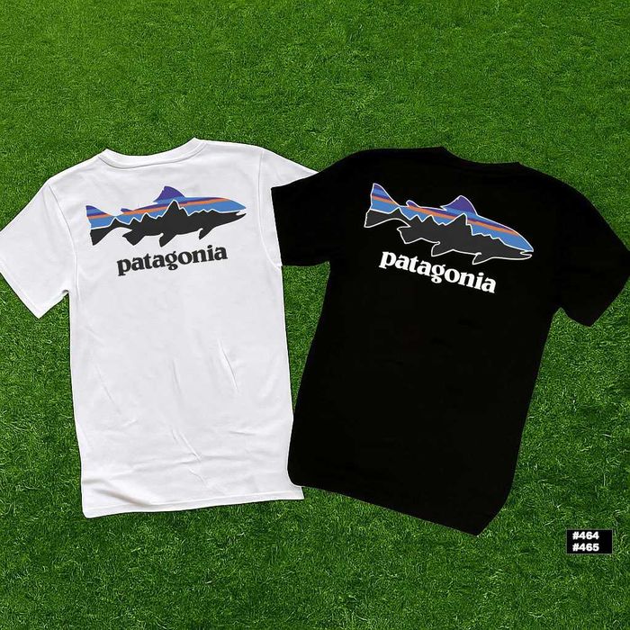 Большой Принт Патагония — Новая Футболка PATAGONIA Shark — XS S M L XL XXL