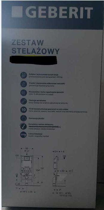 Nowy Stelaż Geberit