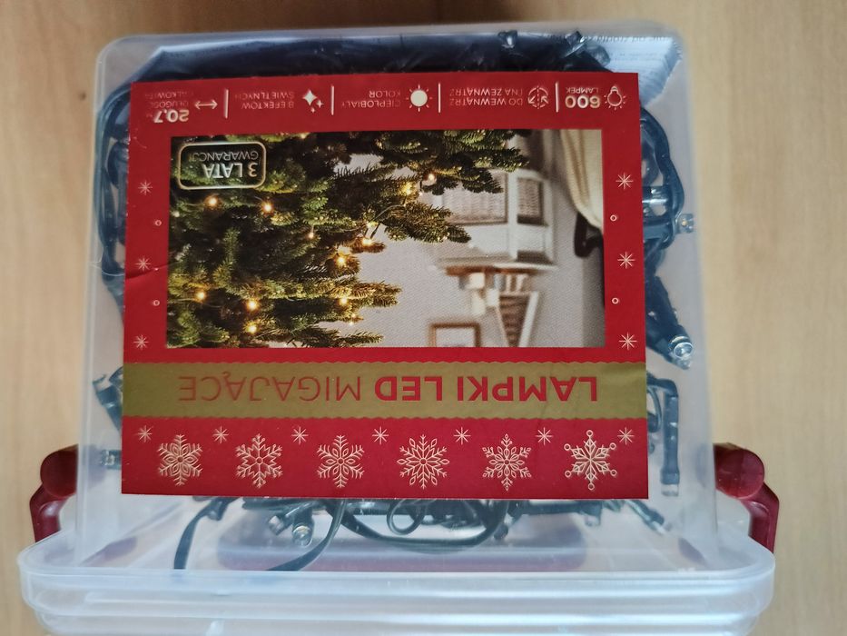 Oświetlenie świąteczne LED 600 lampek