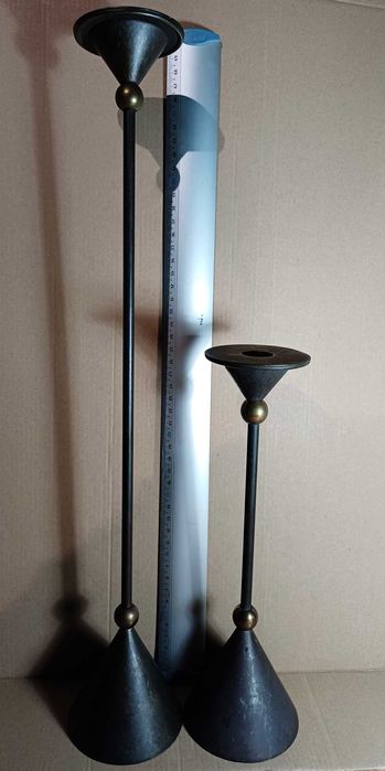 Conjunto de Castiçais Vintage Estilo Memphis