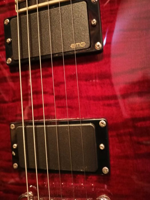 DEAN Thoroughbred Deluxe Flame Top Scary Cherry elektryczna (zamiana)