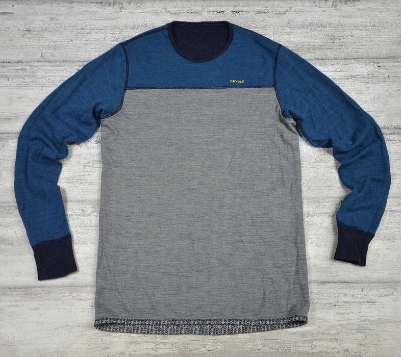 Devold Kvitegga 100% wełna merino męska longsleeve dwustronna - L
