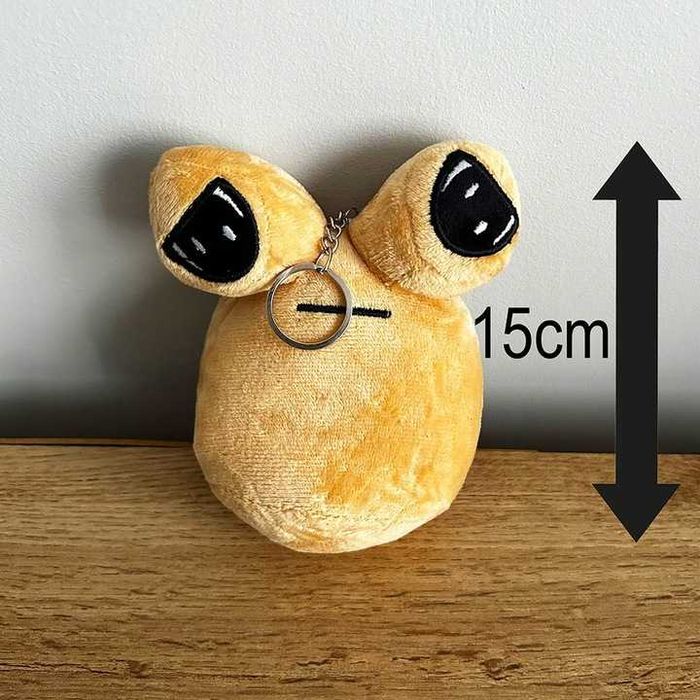 MASKOTKA BRELOCZEK POU pluszowy mój zwierzak kosmita 15 CM