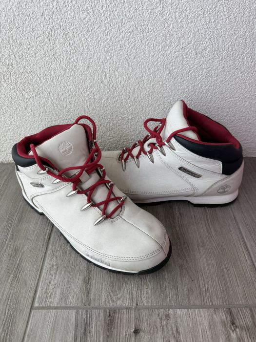 Jasne zimowe trapery/ ocieplane buty Timberland 44.5 skóra