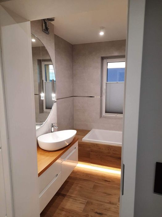 Łazienki Poddasza Wykończenia wnętrz Szpachlowanie Flizowanie