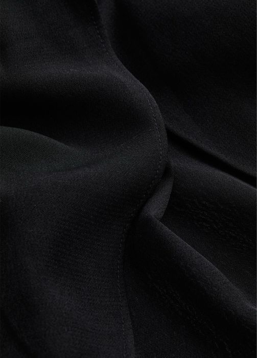 Чорна кежуал сукня на запах H&M однотонна, XS-S