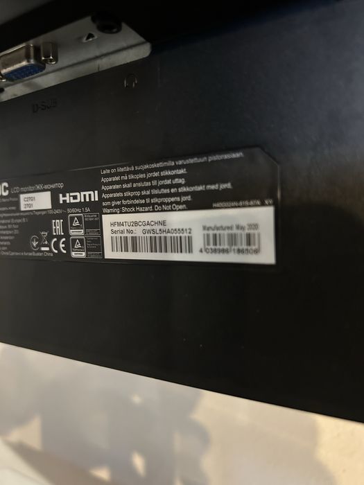 AOC Gaming C27G1 27" LED FullHD 144Hz FreeSync Curvo