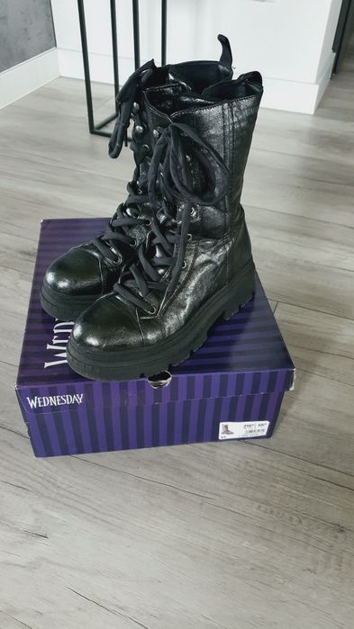 Glany kozaki buty rozmiar 37 dziewczęce