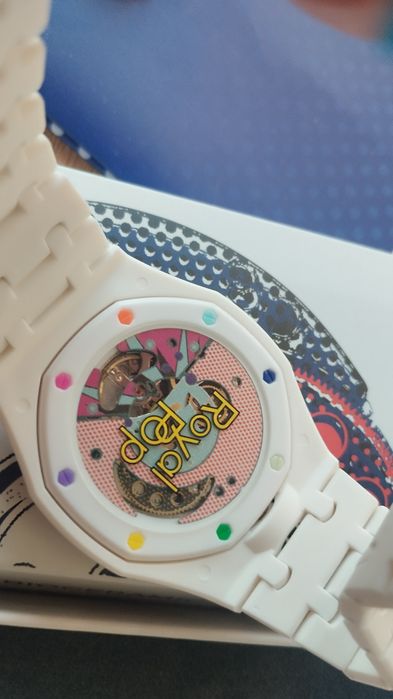 Zegarek automat Audemars Piguet x Swatch Royal Pop ceramika