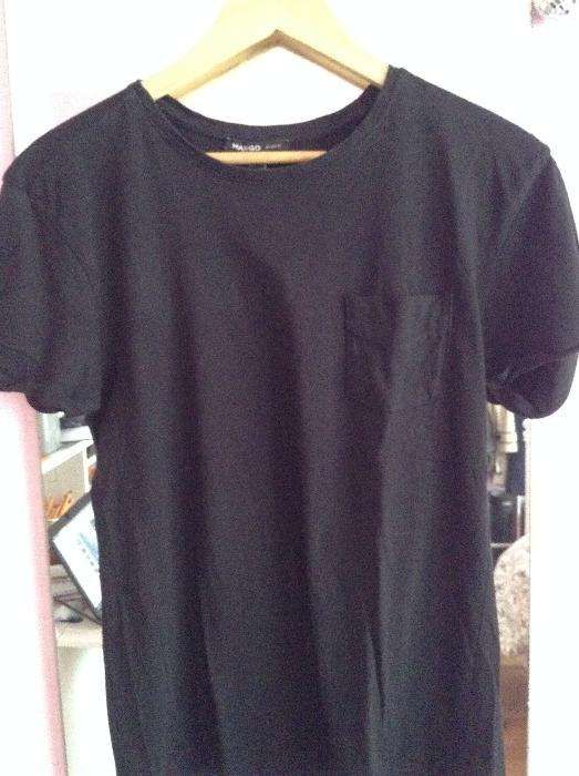 T-shirt preta MANGO