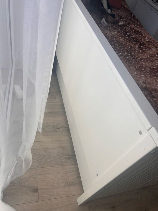 Łożko ikea białe drewniane