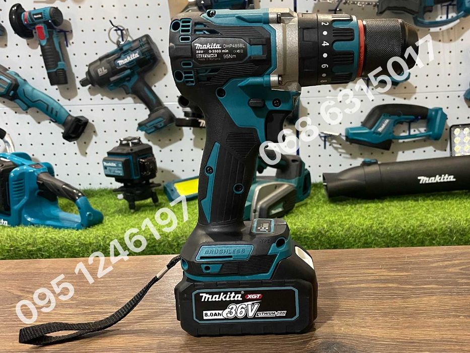 Ударный Шуруповерт аккумуляторный Makita DHP485BL 36V 8Ah шурупокрут