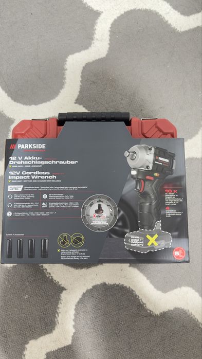 Klucz udarowy 12v nowy Parkside