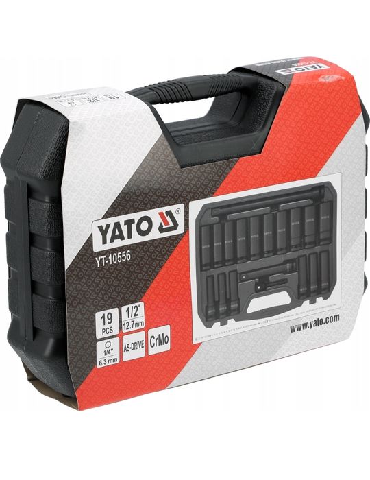 Набір ударних головок 1/2 дюйма 19 шт. YATO YT-10556