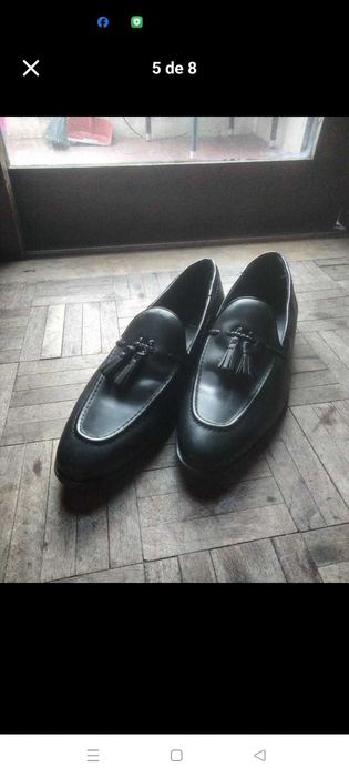 Sapatos homem Kurt Geiger (marca inglesa ), mocassim preto 42