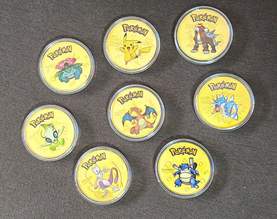 Pokémon gold coins (8pcs)