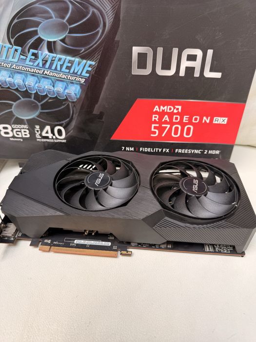 ASUS Dual Radeon RX 5700 8GB GDDR6 EVO + PUDEŁKO - Sprawna, testowana