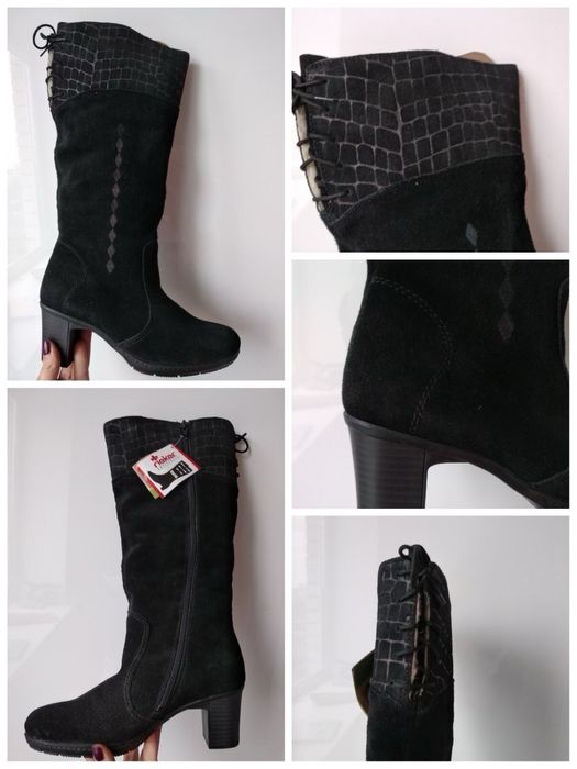 Sale! Сапожки черевики Rieker Remonte натур шкіра осінь зима