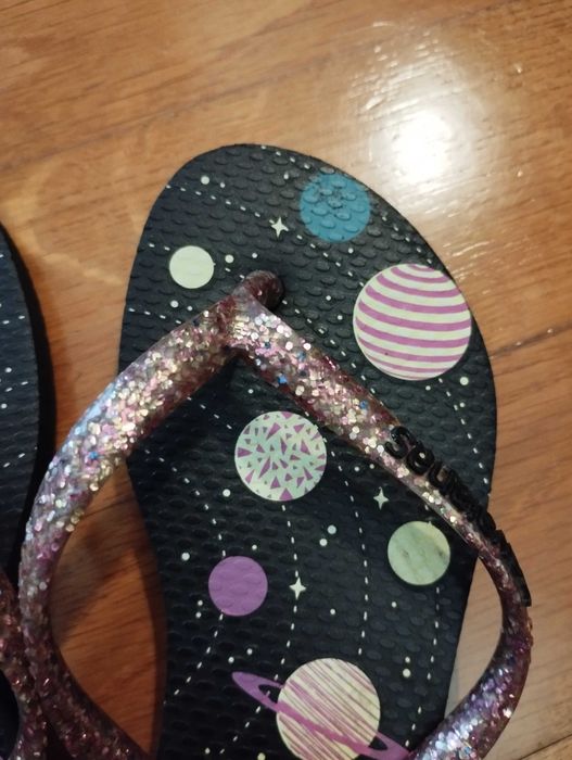 Havaianas menina slim glitter - como novas