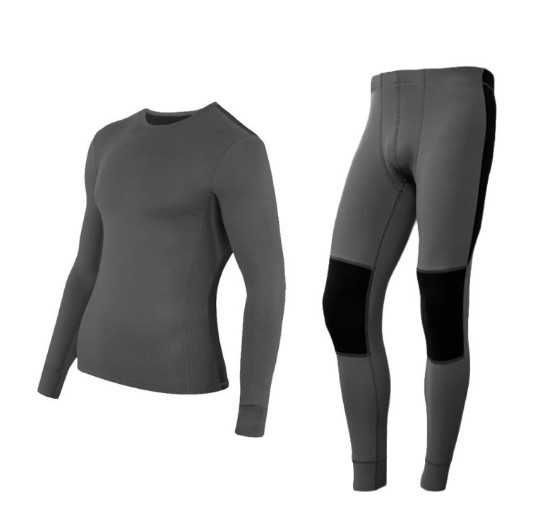 Bielizna męska termiczna ciepła komplet szary XL WOOLMED