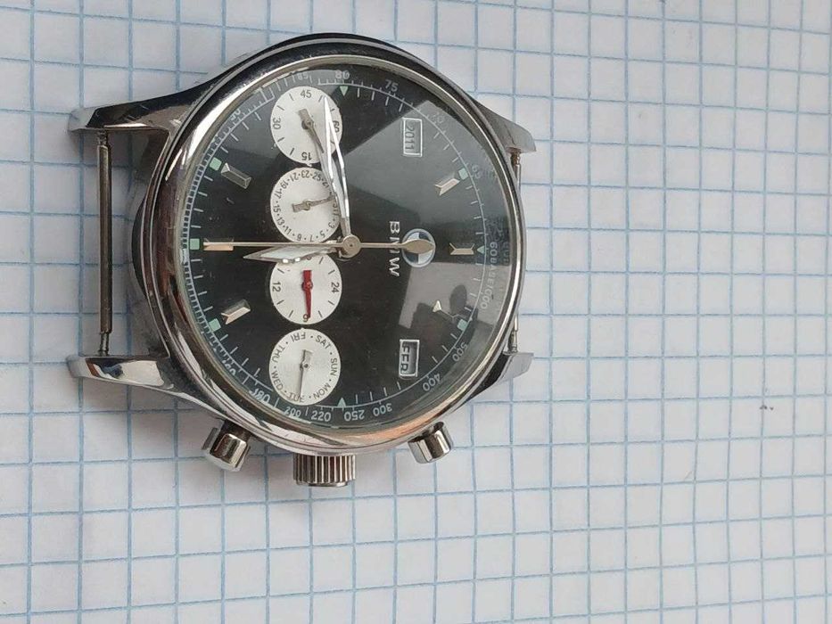 Шикарний рідкісний чоловічий годинник-хронограф BMW