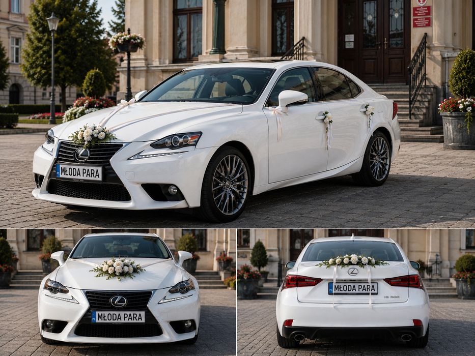 Auto do ślubu, samochód do ślubu. Lexus is350