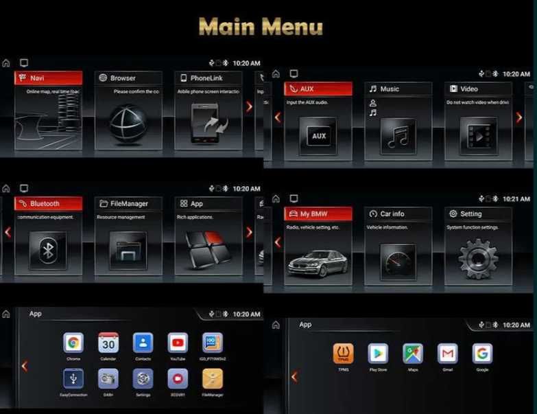 CarPlay Radio GPS WiFi MP3 USB Android YouTube Bluetooth BMW E90 E91 E92 E93 E60 E61 E63 E64 System CIC BOSE