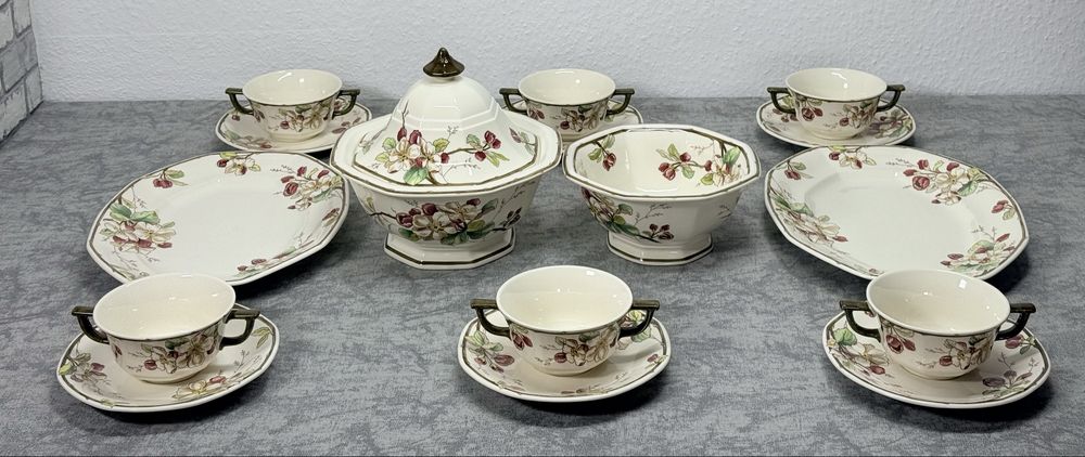 Фарфоровый столовый сервиз фирмы Villeroy Boch серия Portobello Германия