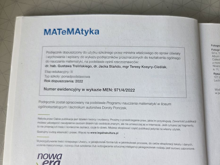 Matematyka 4 Nowa Era