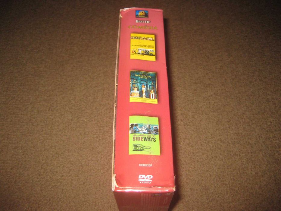 3 Filmes em DVD "Best Of Comédia" com Box Arquivadora