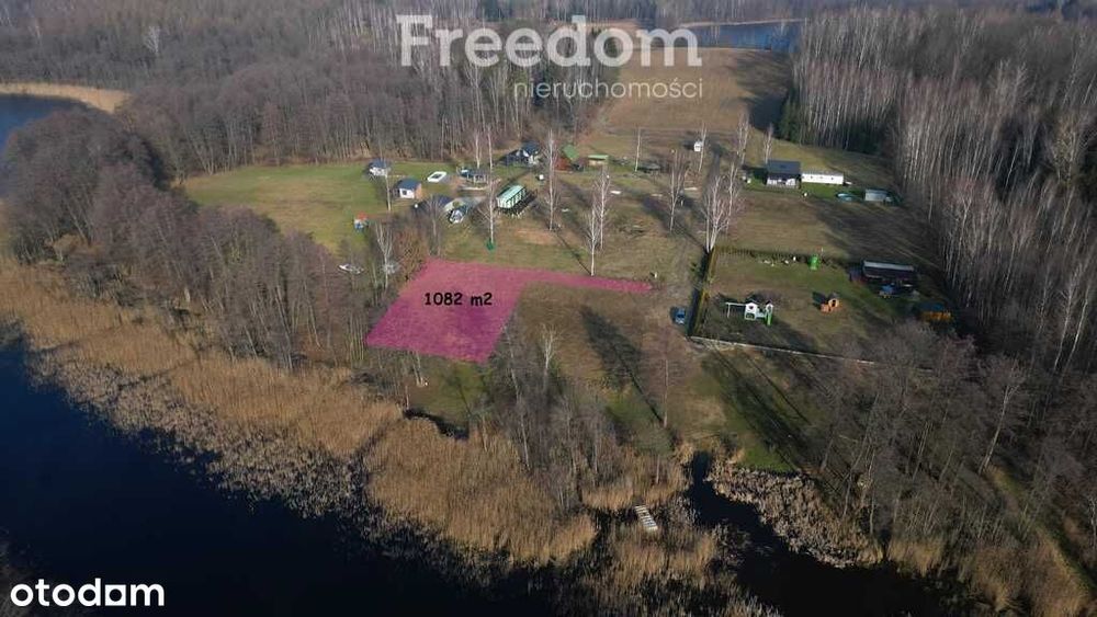 Mazury działka rekreacyjna z linią brzegową