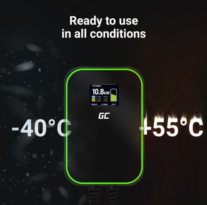Зарядна станція Green Cell Wallbox GC PowerBox 22 кВт для електромобіл