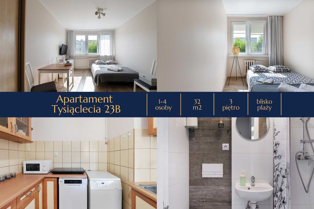 Nowoczesne Apartamenty - Blisko morza - nawet do 4 osób
