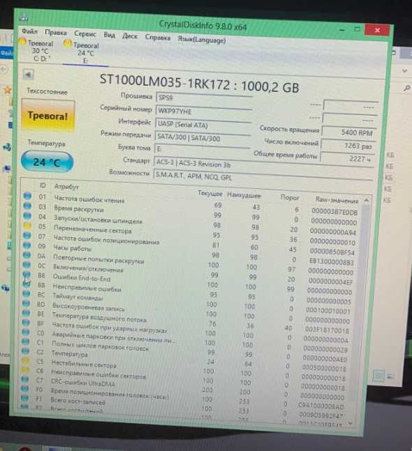 Жесткий диск Seagate 1TB 2.5