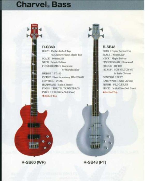 Gitara Basowa Charvel R-SB48 Made in Japan