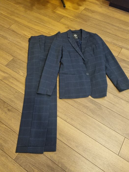 Garnitur w kratkę 170cm jak nowy