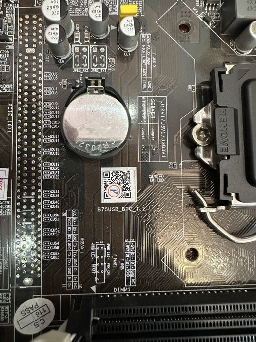 Материнская плата B75USB-BTC + CPU G550 на 12 GPU карт майнинг