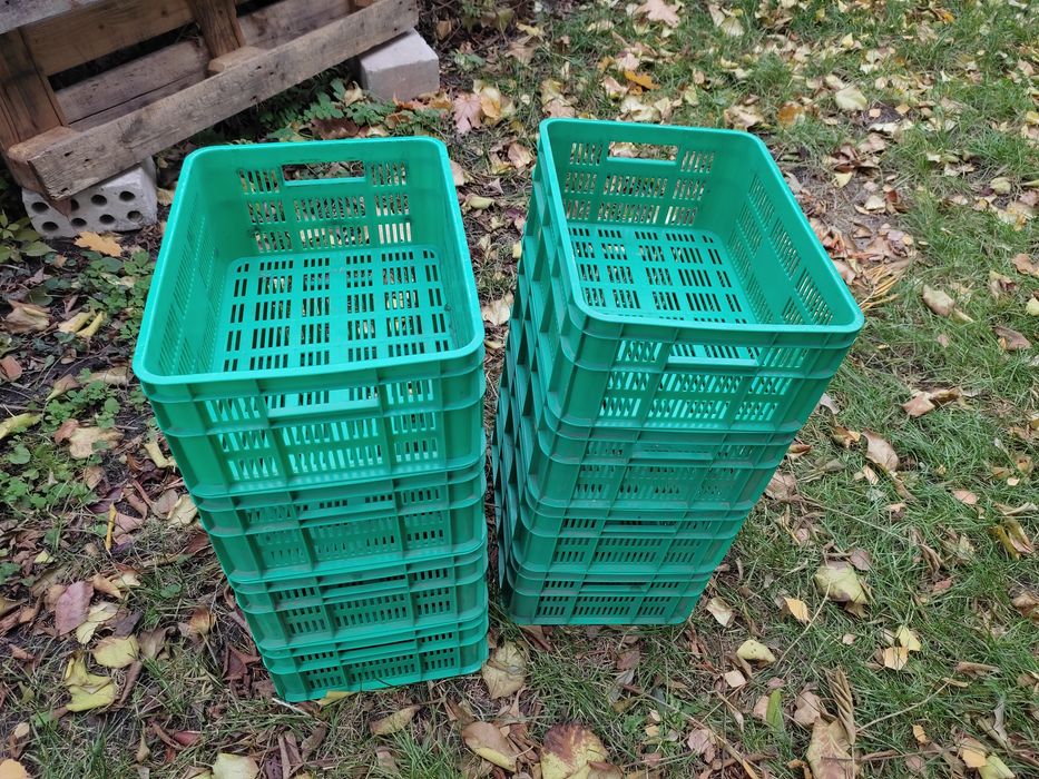 Skrzynki zielone 9 sztuk