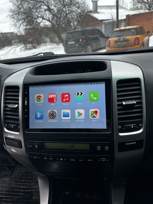 Штатна Магнитола android для Toyota Land Cruiser Prado 120, CarPlay