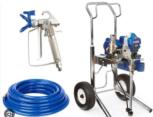 agregat malarski Graco 495 pełen osprzęt cleanshot przedłużki dysze