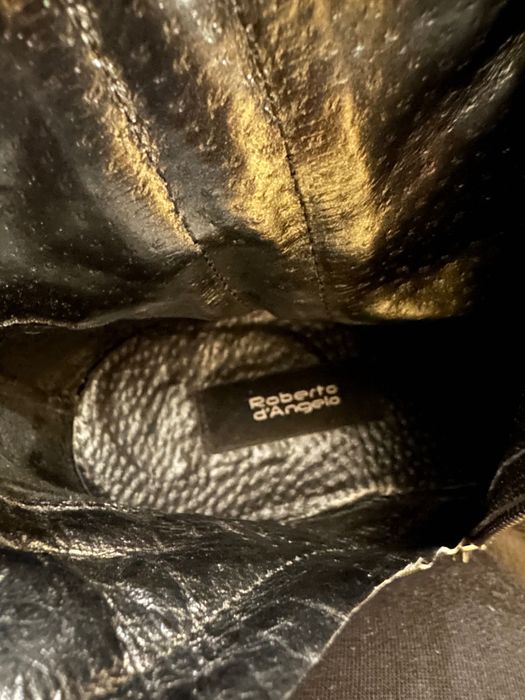 Botki kozaki Robertowi d’angelo rizm 37 czarne skóra