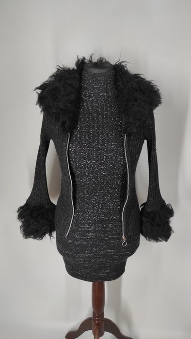 Sweterkowy komplet sukienka plus sweter