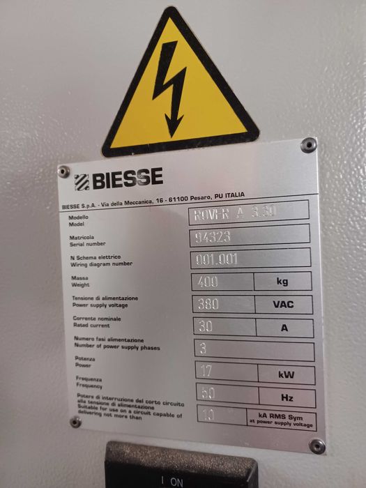 PROMOCJA Centrum obróbcze CNC Biesse ROVER 3.03 w ciągłej eksploatacji