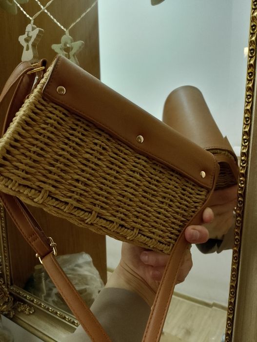 Pleciony kuferek, torebka