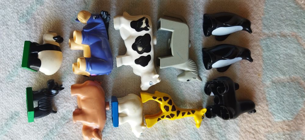 Legos figuras animais e bonecos