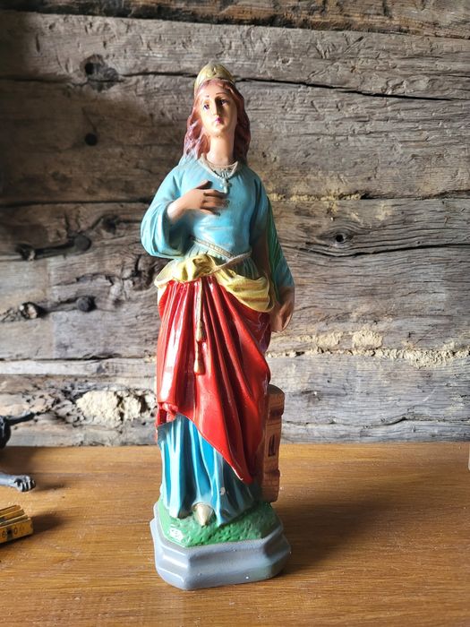 Stara figurka Święta Barbara