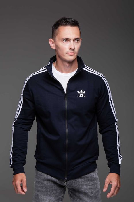 Кофта олімпійка чоловіча Adidas темно-синя